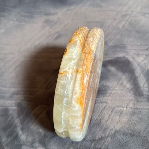 Gorgeous Natural Stone Ashtray or Trinket Box Heavy BRAND NEW Great Gift - Picture 5 of 12